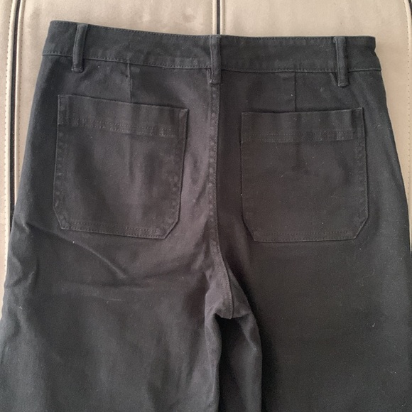 Joe Fresh Black Cropped Wide Leg Jeans size 30 - Picture 4 of 14